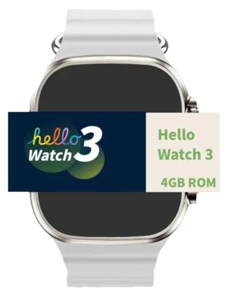 Hello Watch 3 wersja chińska czarne pudełko inteligentny zegarek 4 GB duża pamięć muzyka lokalna