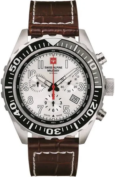 Eobuwie - Zegarek SWISS ALPINE MILITARY - 7076.9572 Brown