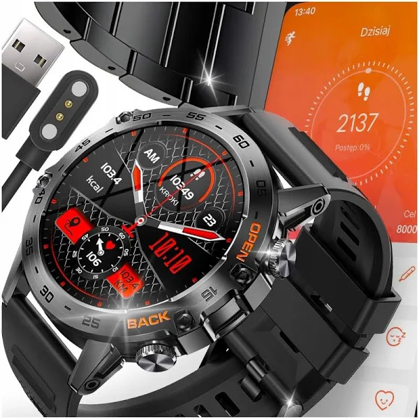 Smartwatch Zegarek Męski Menu Pl Sport Puls Rozmowy Smart Watch Wodoodporny