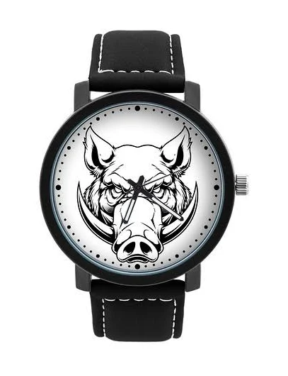 Zegarek męski z grafiką GŁOWA DZIKA