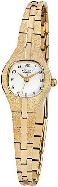 zegarek na rękę Regent złoty F-308 damski analogowy zegarek kwarcowy URF308