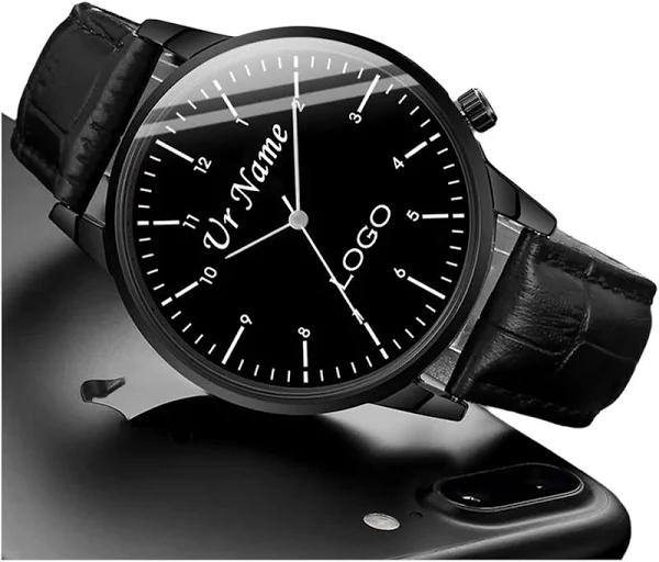 Bezpłatny spersonalizowany męski damski zegarek na rękę spersonalizowany grawerowany z logo Twoim