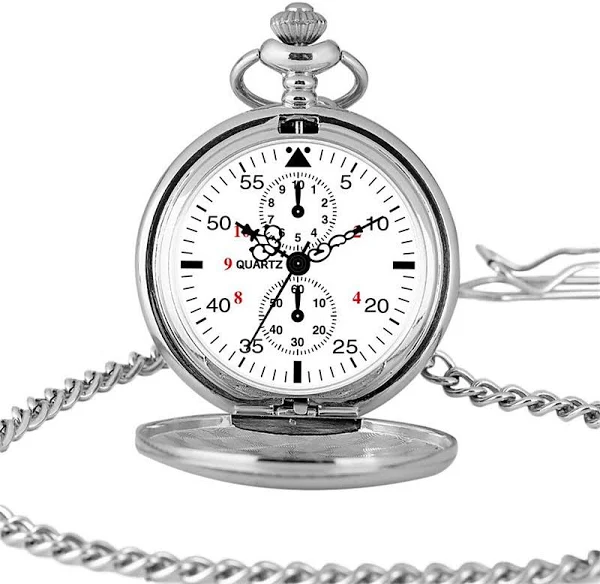 Męski zegarek kieszonkowy w stylu vintage z łańcuszkiem prosty wykwintny polerowany okrągły zegarek kieszonkowy wisiorek zegar prezenty mężczyźni