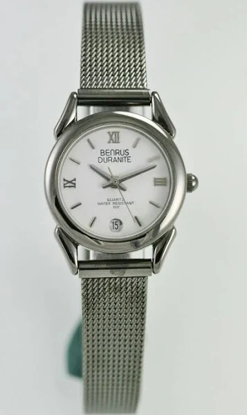 Zegarek Benrus Damski Data Stal Nierdzewna Siatka