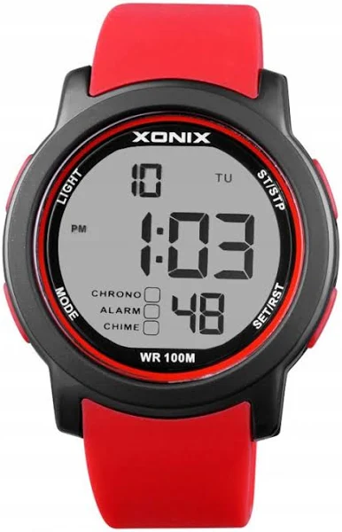 Męski Elektroniczny Zegarek z Dużym LCD Xonix