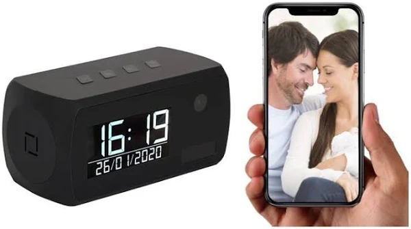 Mini kamera Zegar Budzik Pir rok na baterii LS6