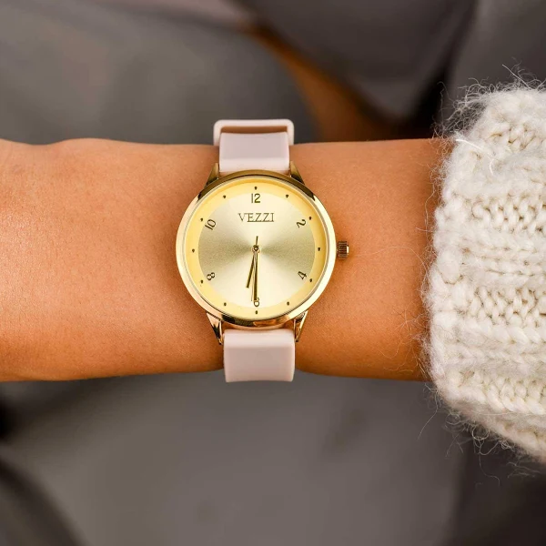 Zegarek Vezzi beżowy