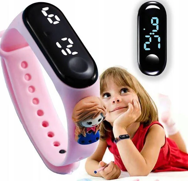 Zegarek Dla Dzieci Zegarek LED Kraina Lodu Anna