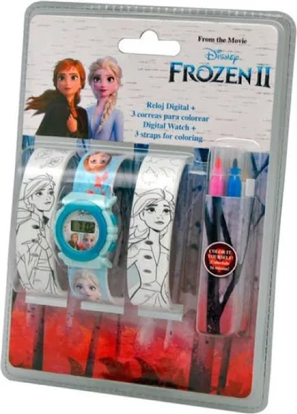 Zegarek Elektroniczny + 2 Paski Kraina Lodu 2