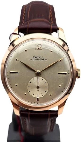 UNIKATOWY KOLEKCJONERSKI Złoty zegarek DOXA
