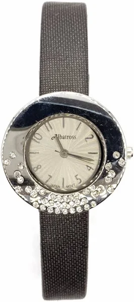 SAXO Srebrny damski zegarek z paskiem Albatross ABAA40-1
