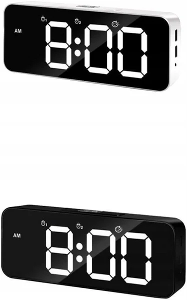 Zegar budzik beżowy 6,9cm