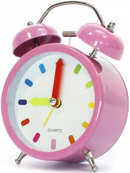 Metalowy Zegar Z Budzikiem klasyczny Różne Kolory