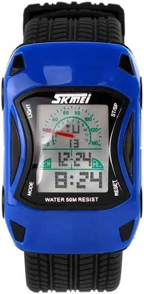 Skmei Zegarek dziecięcy elektroniczny auto 6 kol
