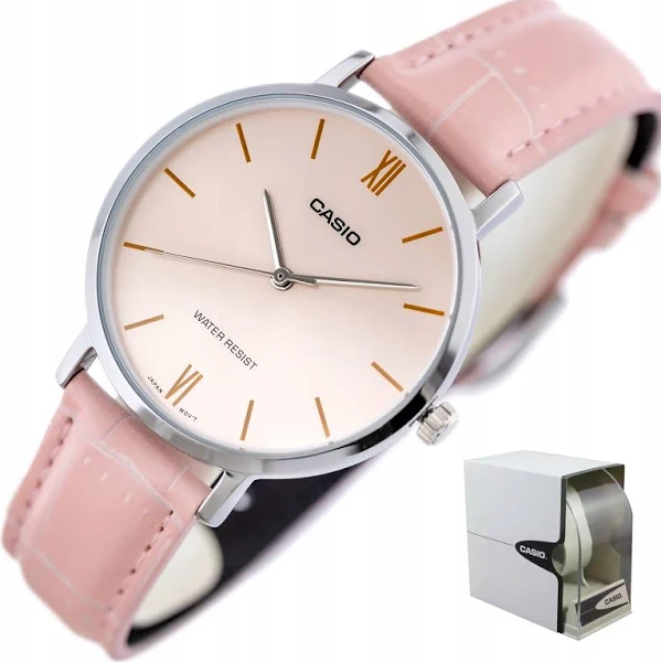Zegarek Damski Casio Livia Box +grawer klasyczny na pasku skórzany