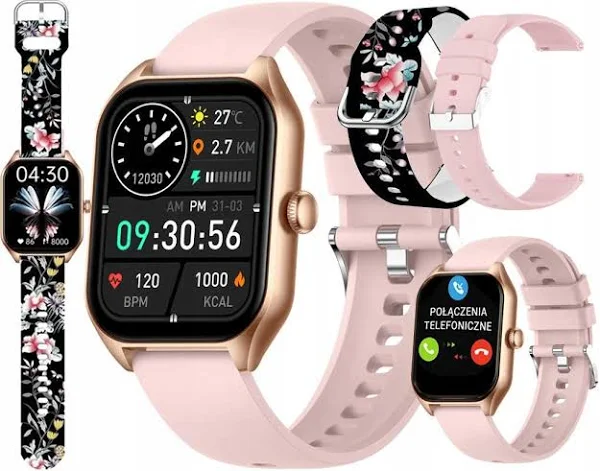 Smartwatch Rubicon Sms Kroki Polskie Menu 2 Paski W Komplecie