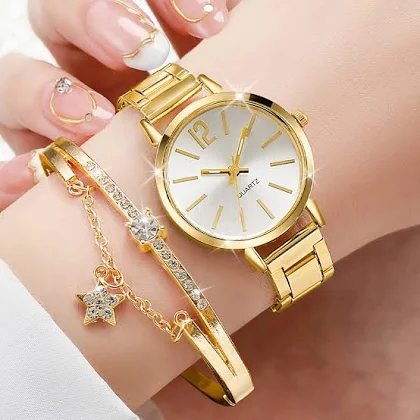 Zestaw zegarek z bransoletką