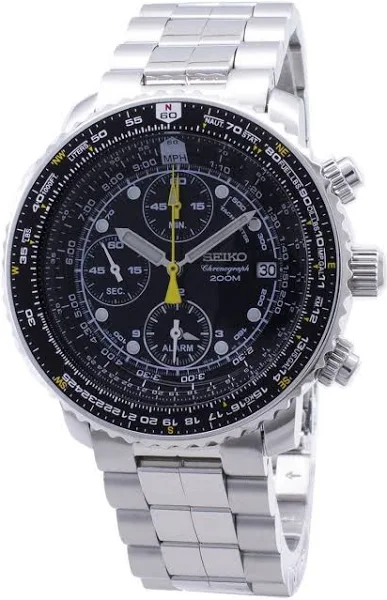 Zegarek męski Seiko Sportart Analog Flightmaster Chronograph SNA411P1-VAR-LS11