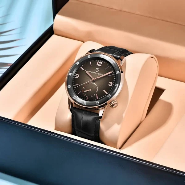 PGANI DESIGN 2024 nowy 42 MM zegarek typu Pilot moda rozrywka biznes mechaniczny zegarek szafirowe