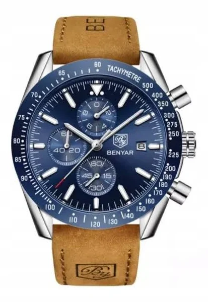 Zegarek męski Benyar BY-5140M niebieska tarcza