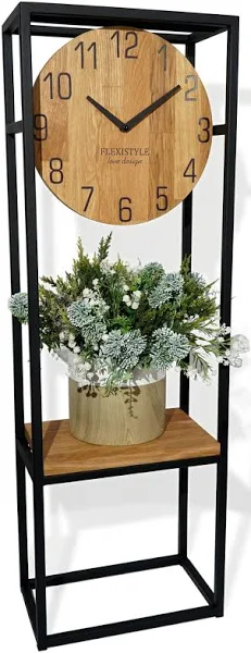 zegar stojący w konsoli loft dębowy 100cm