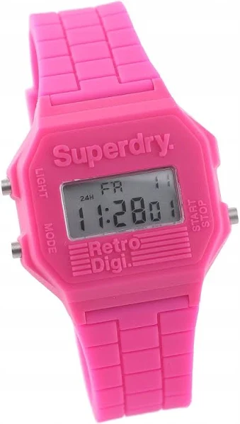 Superdry Syl201p Retro Digi Pink