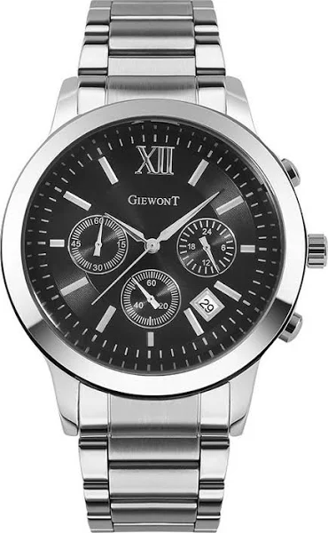 Zegarek Męski Giewont Apex Chrono Chronograf Silver