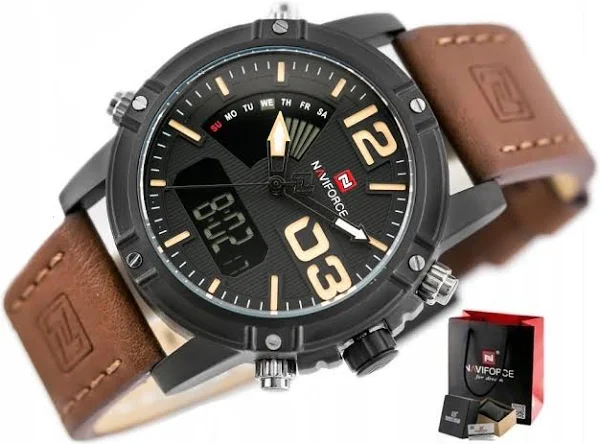 Zegarek Męski Naviforce stoper data +box +grawer