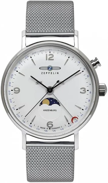 Zegarek Zeppelin Hindenburg Moonphase 8076M-1