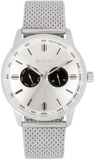 Klasyczny męski zegarek analogowy na bransolecie mesh