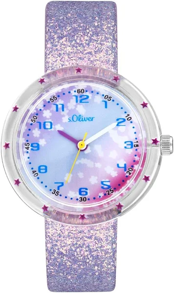 S.Oliver Zegarek na Rękę Dziewczęcy Dziecięcy Zegarek Kwarcowy Analogowy