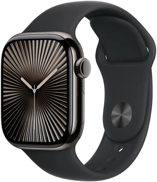 Apple Watch Series 10 GPS + Cellular z kopertą 46 mm tytanu w kolorze paskiem sportowym rozmiar