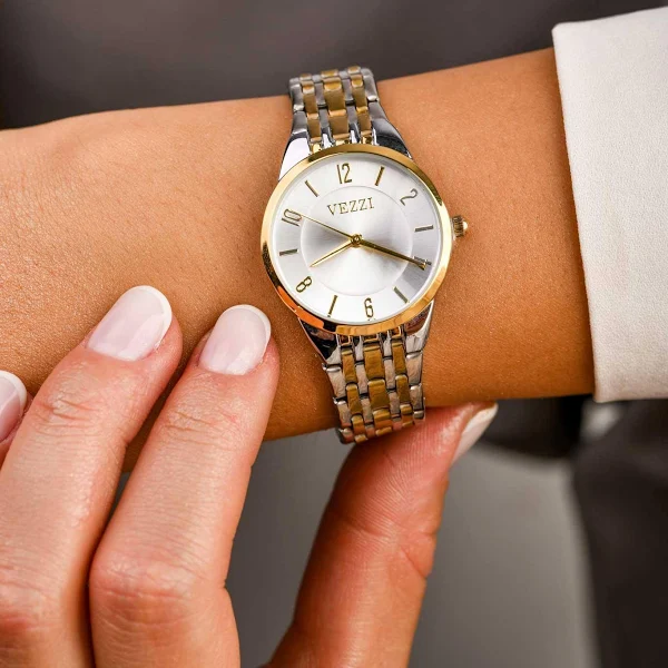 Zegarek złoty srebrny S507043M00