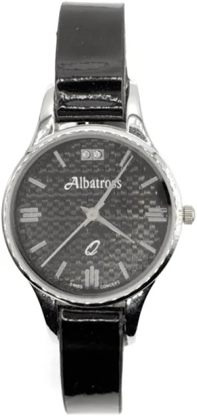 SAXO Srebrny damski zegarek z paskiem Albatross ABA204-1