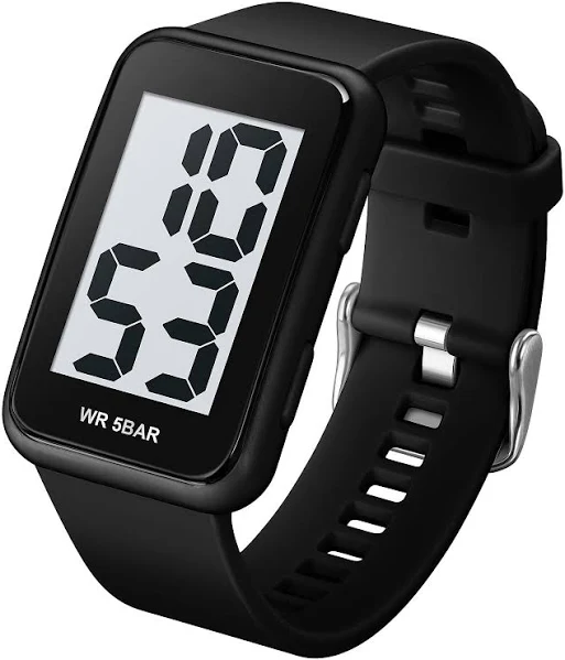 Forrader Kwadratowy męski zegarek cyfrowy duża tarcza duża tarcza