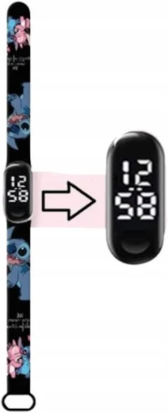 Zegarek cyfrowy LED Stich Czarny