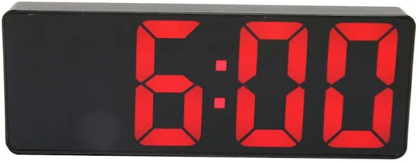 Zegar Cyfrowy Elektroniczny Budzik Led Termometr Duże Widoczne Cyfry