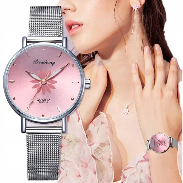 Zegarek damski różowe bransoleta Klasyczny Modny