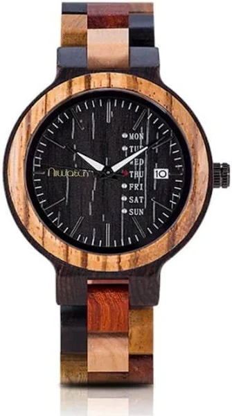 Niwatch Zegarek drewniany Colour