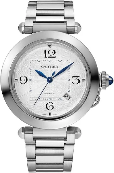 Cartier Pasha De Automatic Silver Dial Wspa0009 - Zegarki na Ceneo.pl