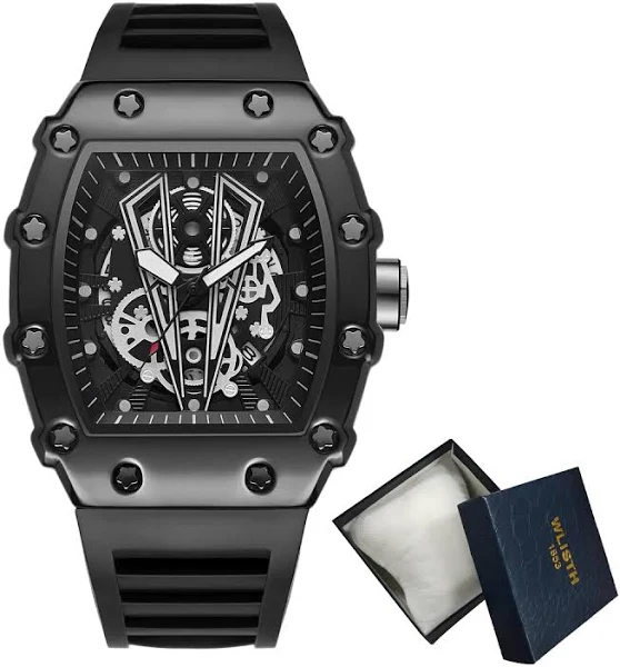 Zegarek handlu zagranicznego dla mężczyzn kwarcowy wodoodporny sportowy kwadratowy