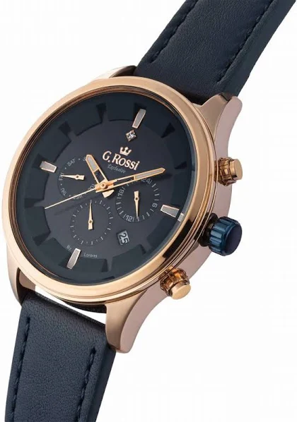 Zegarek męski G. Rossi Exclusive z Datownikami Czas Dobowy z grawerem