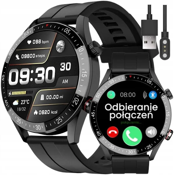 Smartwatch Męski Gravity +grawer Rozmowy Polskie Menu 270mAh sport