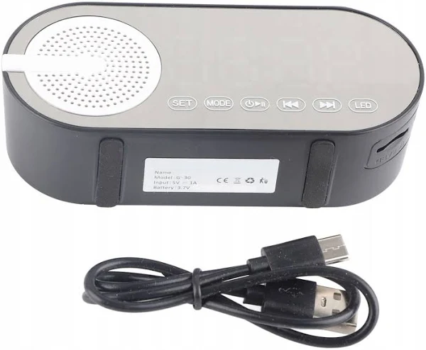 Budzik Zegarek Cyfrowy Bluetooth Głośnik