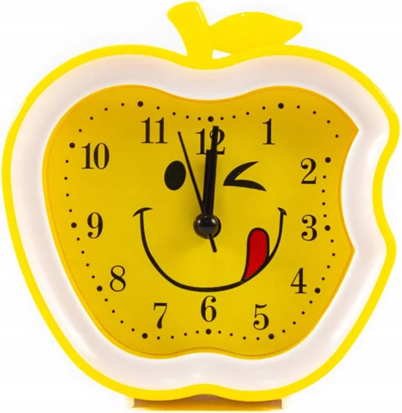 Zegar Z Budzikiem Jabłko Emoji Różne Wzory