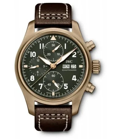 Iwc Pilot’S Watch Chronograph Spitfire Automatic Green Dial Iw387902 - Zegarki na Ceneo.pl
