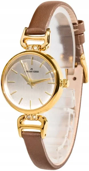 Jordan Kerr Damski Zegarek J.Kerr Na Wąskim Skórzanym Pasku
