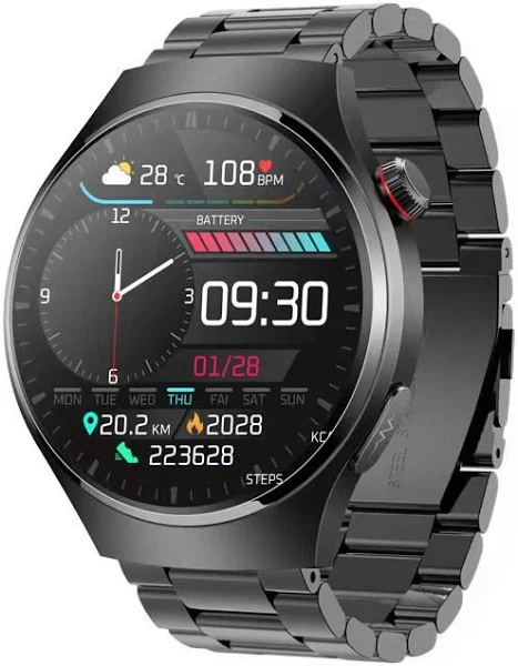 Zegarek Smartwatch Amoled Pomiar Curku Ekg Glukoza Bmi Rozmowy CIŚNIENIE