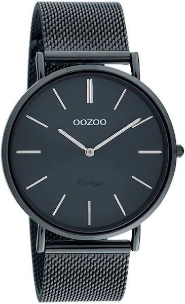 Oozoo damski Zegarek na rękę Timepieces analogowy metal Granatowy
