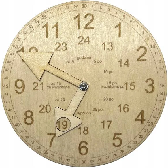 Zegar Edukacyjny Dla Dzieci Montessori